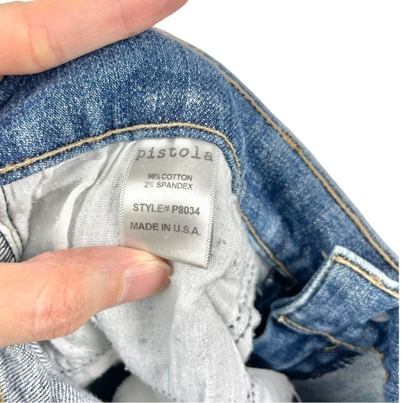 Pistola Slim Fit Frayed Hem Skinny Crop Jeans Size 29 - Picture 5 of 6